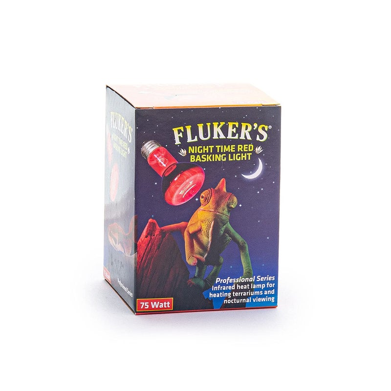 Fluker's Night Time Red Basking Spotlight, Infrared Heat Lamp for Reptiles, 75 Watt - Image 2